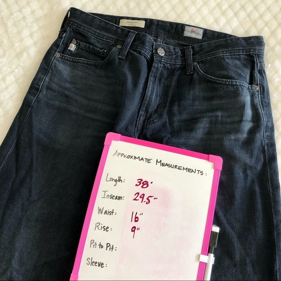 AG Adriano Goldschmied Jeans Women’s 30 The Protege Straight Leg Blue Denim Boho - Picture 6 of 9